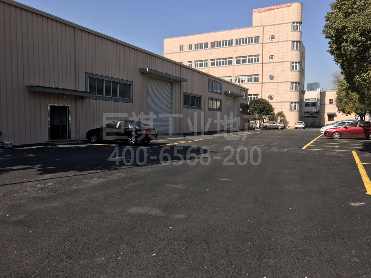 新出洞泾镇104板块1100平方单层高7米已架行车